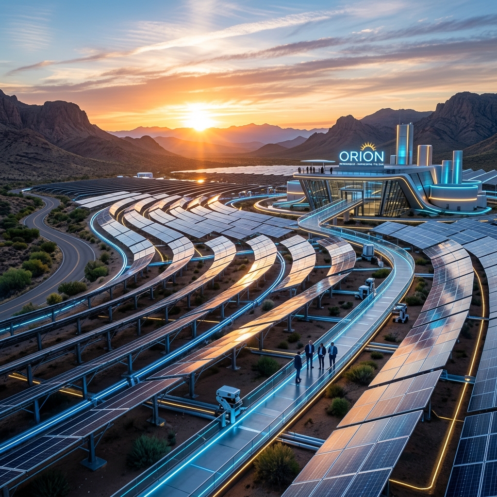 Futuristic Solar Farm